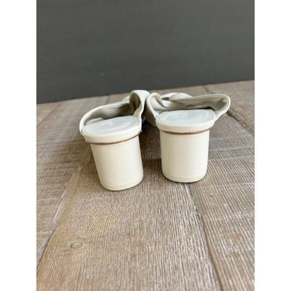 Vince Denise Knot Slide cream leather Sandals Slide size 39 - Picture 8 of 10